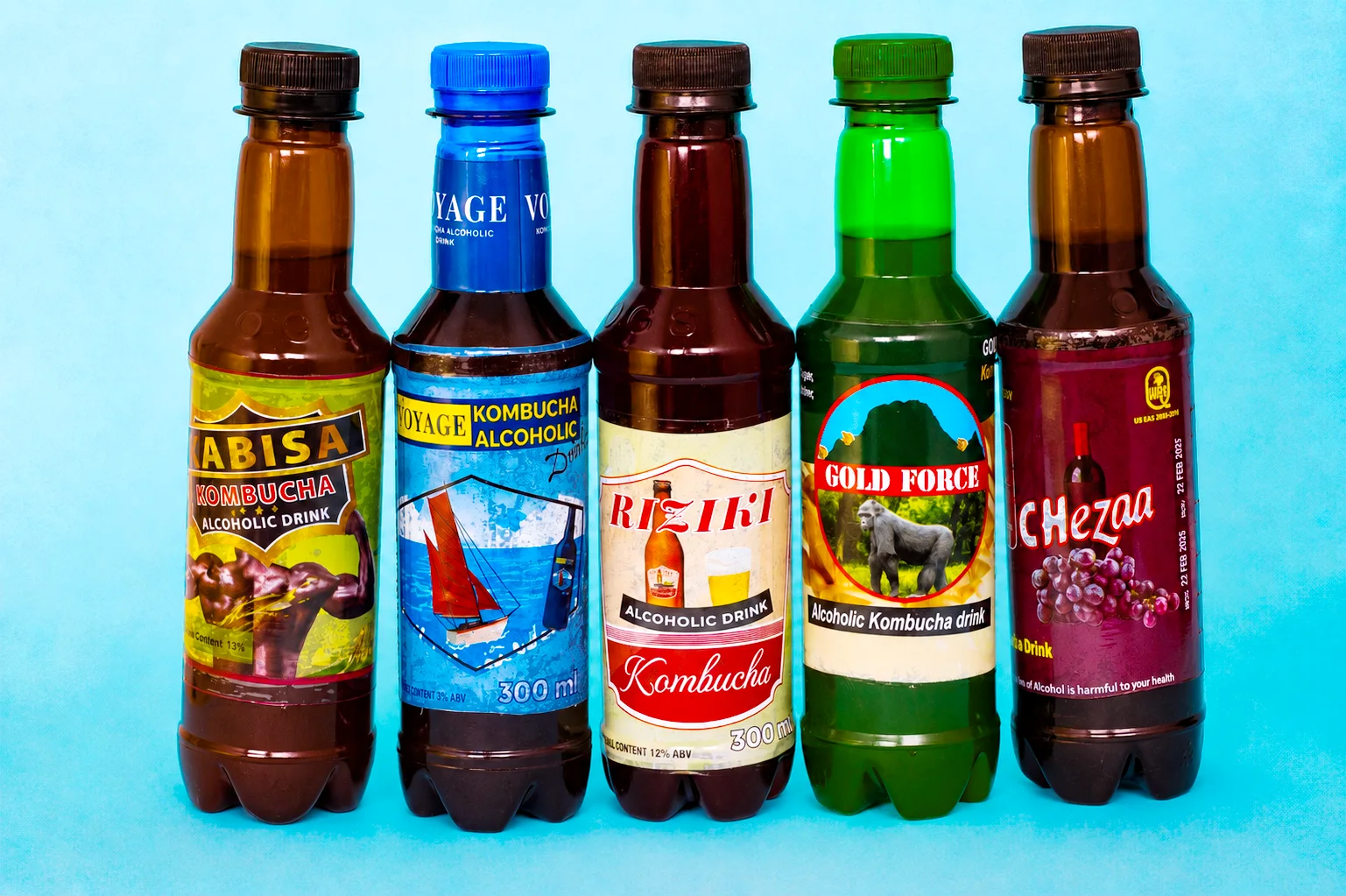 Oyoma range of kombucha alcoholic drinks